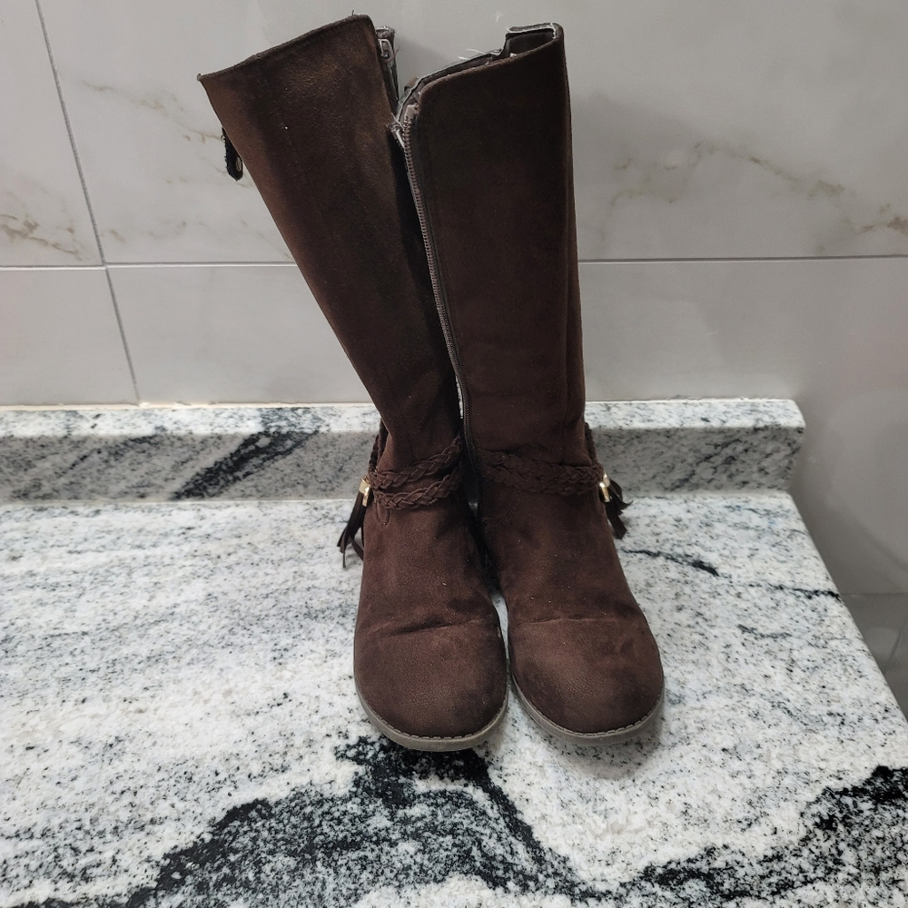 Micheal Kors Finley 3 Chocolate Brown Boots - Picture 2 of 14
